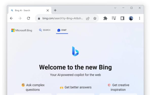 Microsoft推出Bing Chat,即將挑戰Google!